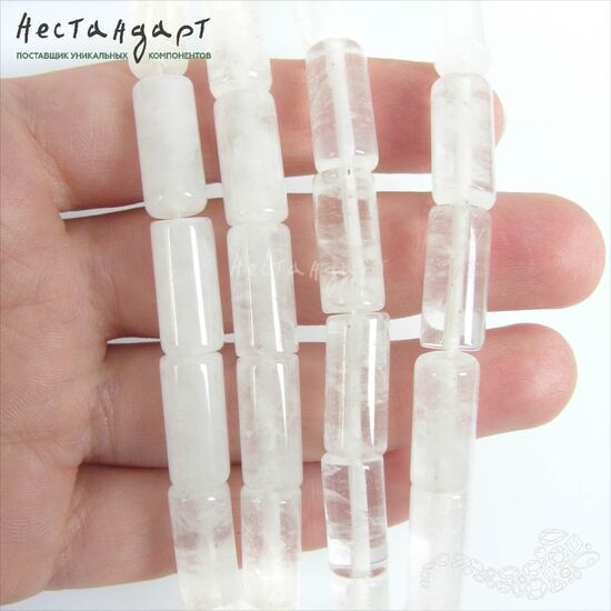 Кварц натуральный бесцветный Cylinder 17х8 мм, изображение 3