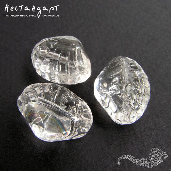 Кварц-горный хрусталь натуральный резной Seychelles 16х13 мм, изображение 4