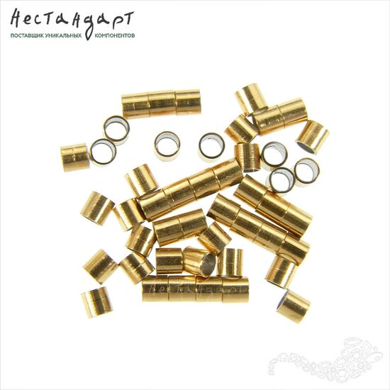 Кримп зажимной Gold Stainless Steel (30 шт.) (2,5 мм), Размер: 2,5 мм