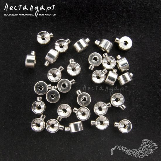 Кримп зажимной Flat One Touch Sterling Silver 3х2 мм, изображение 3