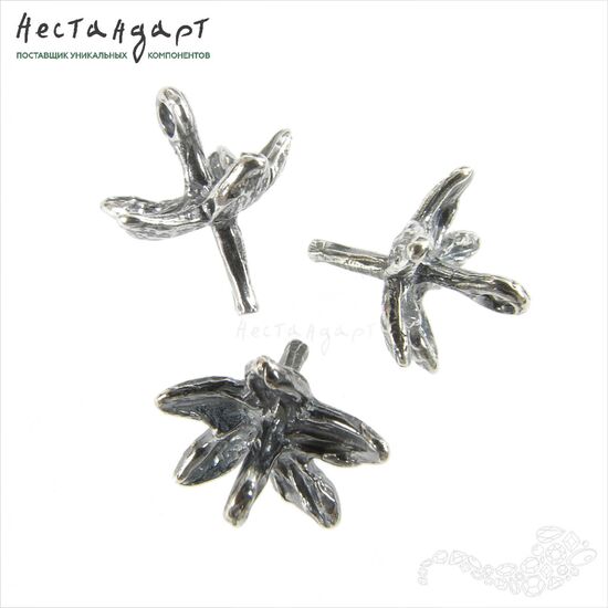 Концевик со штифтом Raspberry Branch Silver Plated 14х12 мм, изображение 4