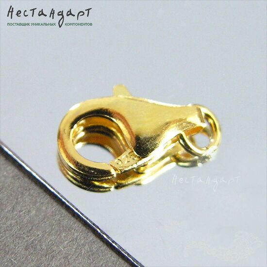 Замок-карабин Vermeil Sterling Silver 8 мм, изображение 2