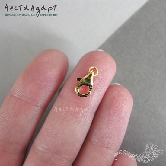 Замок-карабин Vermeil Sterling Silver 8 мм, изображение 3