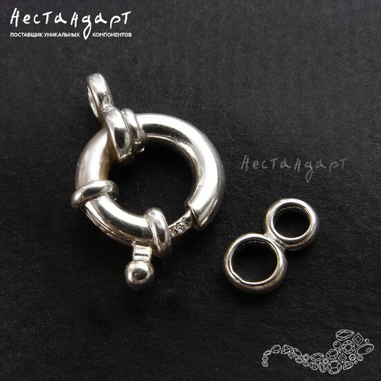Замок-штурвал Wheel Sterling Silver 19х10 мм