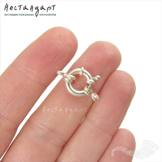 Замок-штурвал Wheel Sterling Silver 19х10 мм, изображение 2