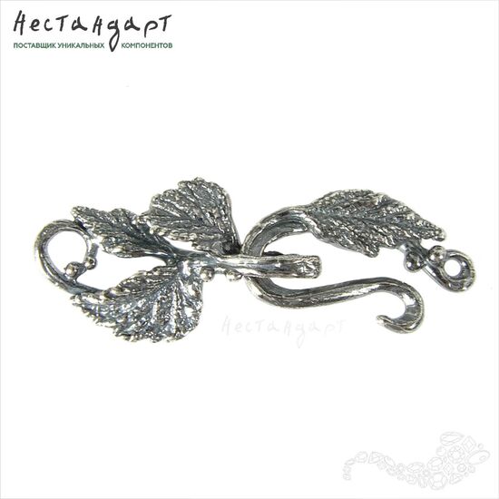 Замок-крючок Flora Silver Plated 41 мм