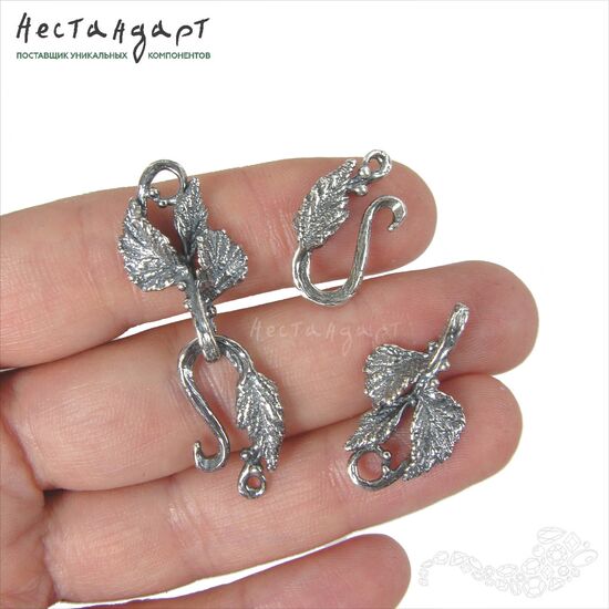 Замок-крючок Flora Silver Plated 41 мм, изображение 2