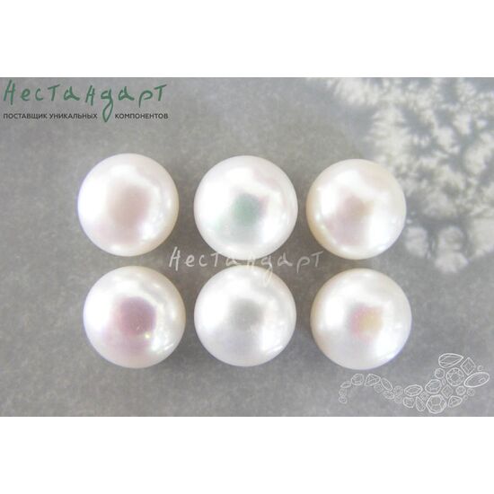 Жемчуг натуральный полусверленный White 11-11,5 мм