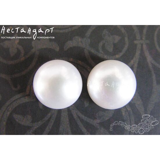 Жемчуг натуральный полусверленный White 11-11,5 мм, изображение 2