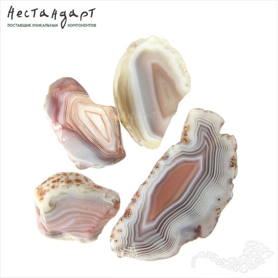 Агат натуральный Pastel Mist 21-51 мм, изображение 6