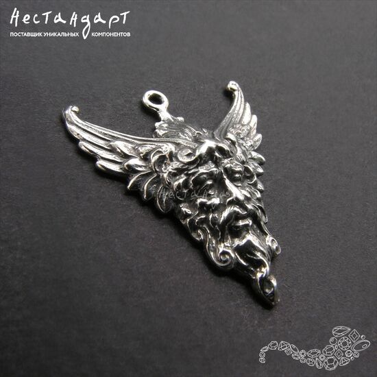 Подвеска Green Man Sterling Silver 24х20 мм, изображение 3