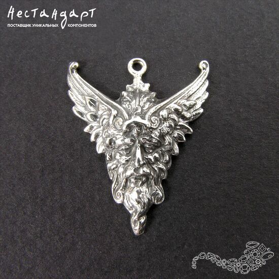Подвеска Green Man Sterling Silver 24х20 мм, изображение 4