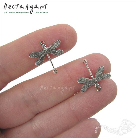 Коннектор Libellula Sterling Silver 17 мм, изображение 2