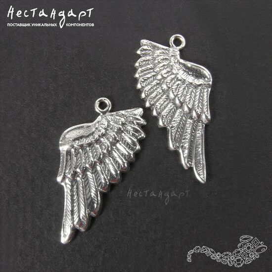 Подвеска Wing Right Sterling Silver 24х13 мм, изображение 3