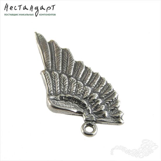Подвеска Wing Right Sterling Silver 24х13 мм, изображение 4