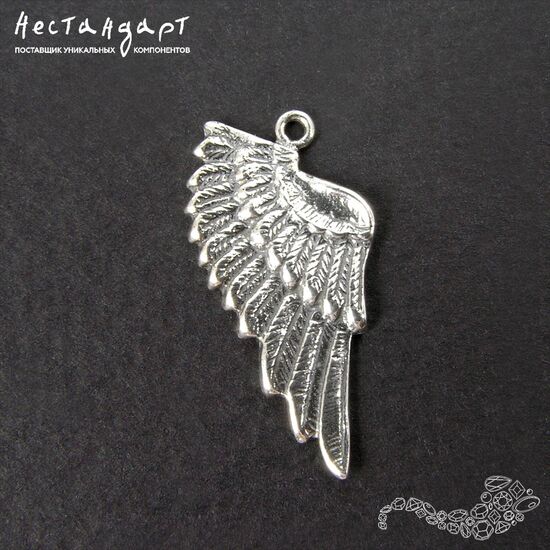 Подвеска Wing Right Sterling Silver 24х13 мм, изображение 5