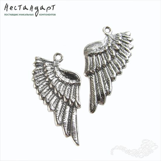 Подвеска Wing Right Sterling Silver 24х13 мм, изображение 6