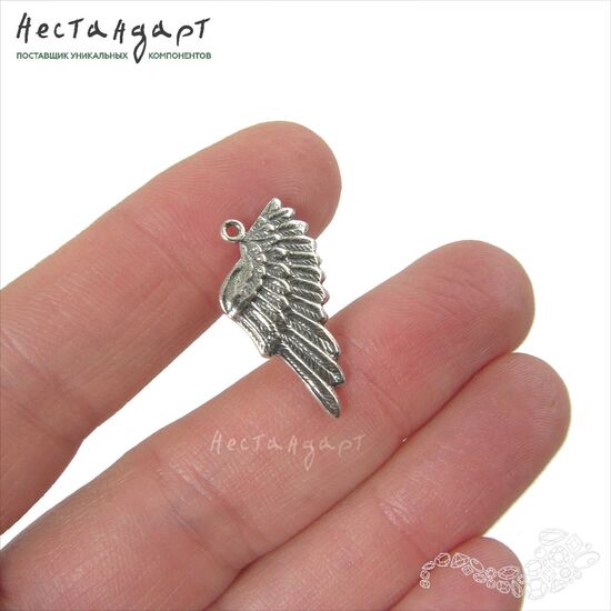 Подвеска Wing Left Sterling Silver 24х13 мм, изображение 2