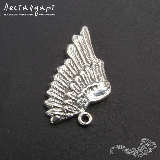 Подвеска Wing Left Sterling Silver 24х13 мм, изображение 5