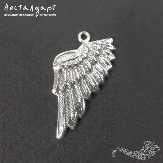 Подвеска Wing Left Sterling Silver 24х13 мм, изображение 7