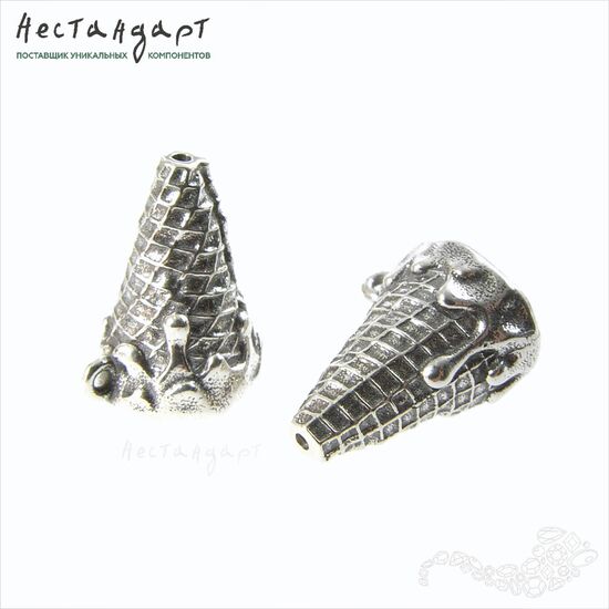 Подвеска-концевик Gelato Sterling Silver 13х9 мм, изображение 4