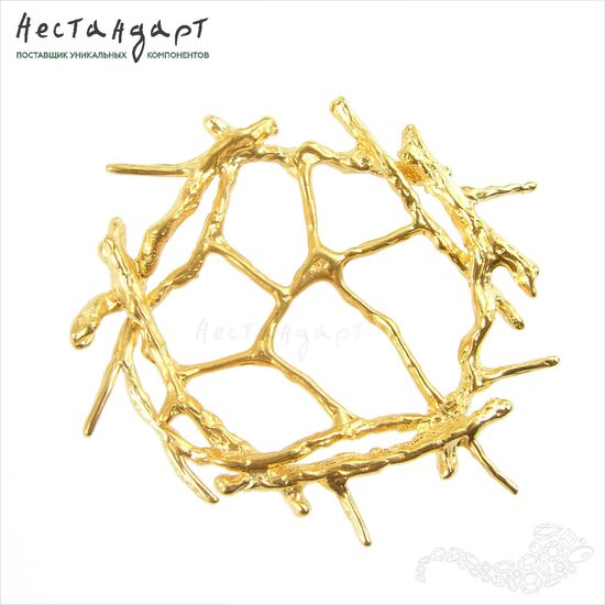 Основа для подвески-коннектора Ghirlanda Gold Plated 36 мм, изображение 4