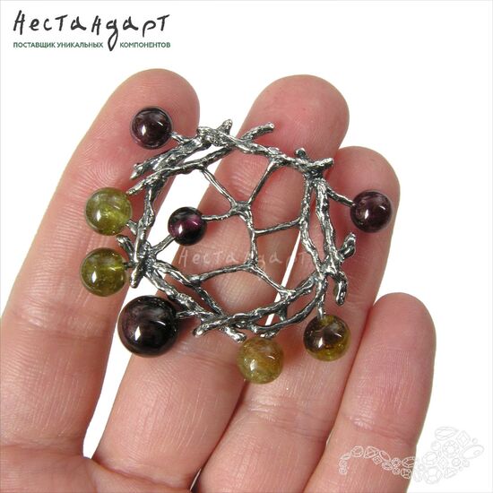 Основа для подвески-коннектора Ghirlanda Silver Plated 36 мм, изображение 2