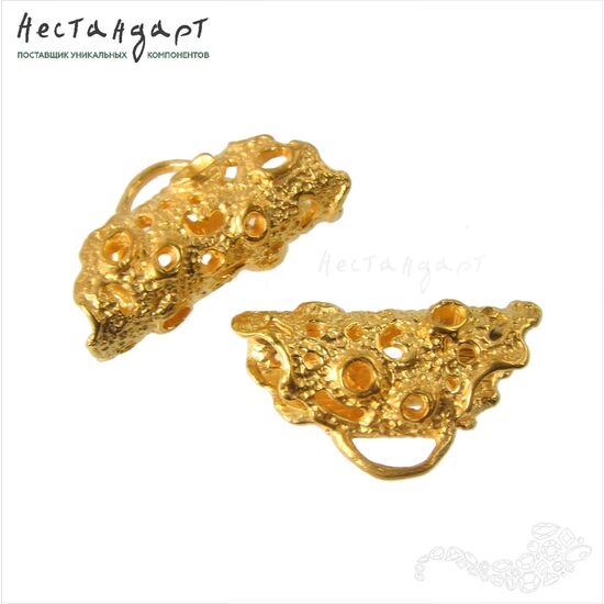 Бейл-держатель для кулона Lunare Gold Plated 24х14 мм