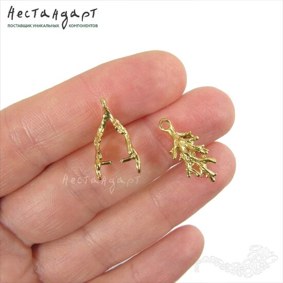 Зажимной бейл Coralline латунь 19 мм, изображение 2