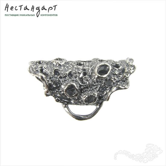 Бейл-держатель для кулона Lunare Silver Plated 24х14 мм, изображение 4