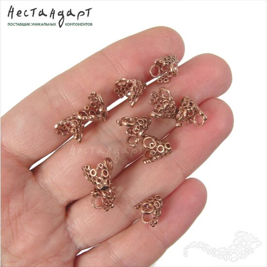 Конусовидные чашечки Bubbles Patina Copper 9 мм, изображение 2