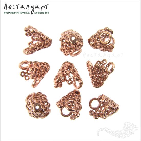 Конусовидные чашечки Bubbles Patina Copper 9 мм, изображение 4
