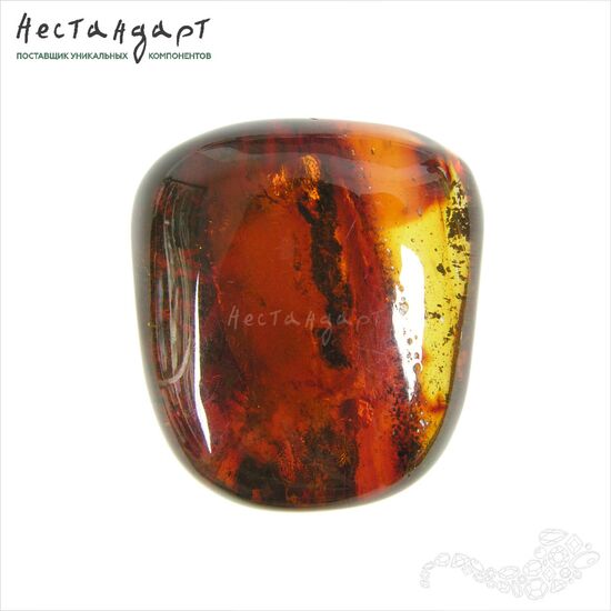 Янтарь натуральный Precious Nugget 30х27х17 мм, изображение 4