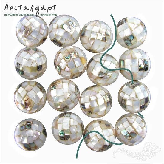 Перламутр натуральный Mosaic Ball 20 мм, изображение 4