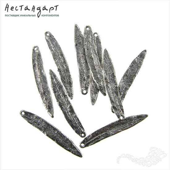 Подвеска Willow Leaf Silver Plated 30х5 мм