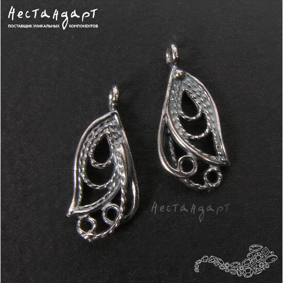 Подвеска Elegant Silver Plated 16,5х7 мм, изображение 3