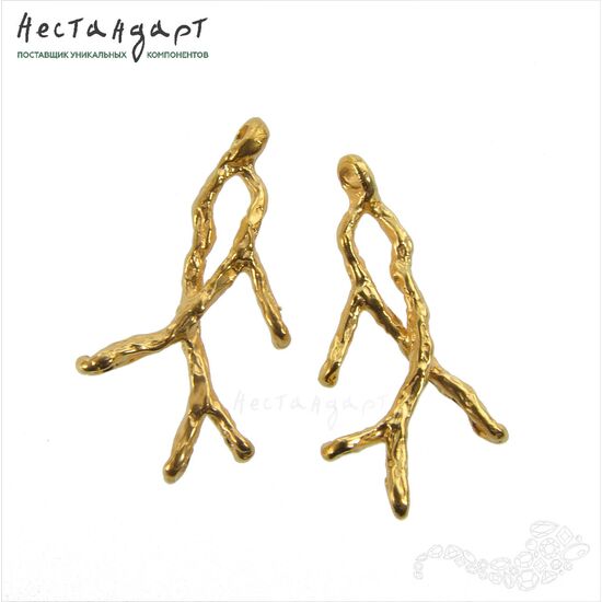 Авторский коннектор Winter Branch Gold Plated 24х14 мм