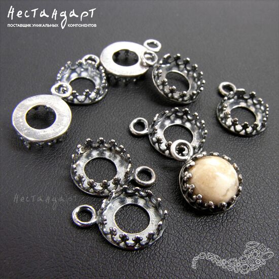 Сеттинг-подвеска JBB Silver Plated 8 мм