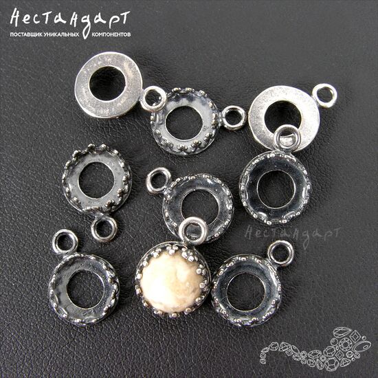 Сеттинг-подвеска JBB Silver Plated 8 мм, изображение 3