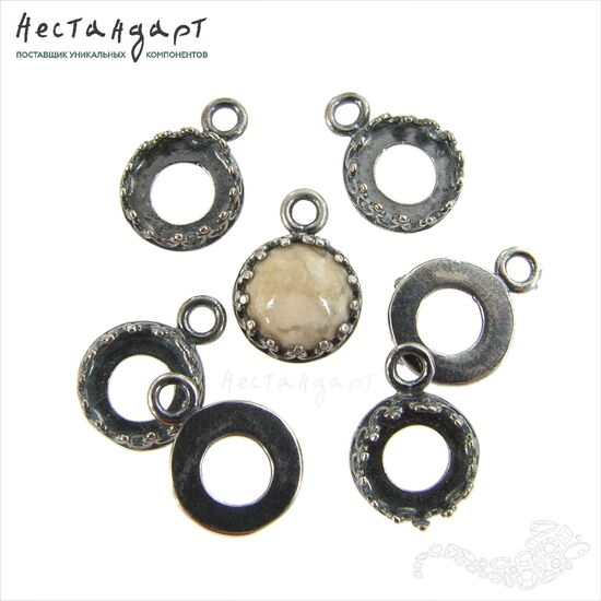 Сеттинг-подвеска JBB Silver Plated 8 мм, изображение 4