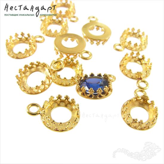 Сеттинг-подвеска JBB Gold Plated 8 мм