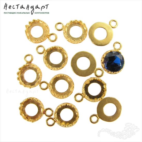 Сеттинг-подвеска JBB Gold Plated 8 мм, изображение 4