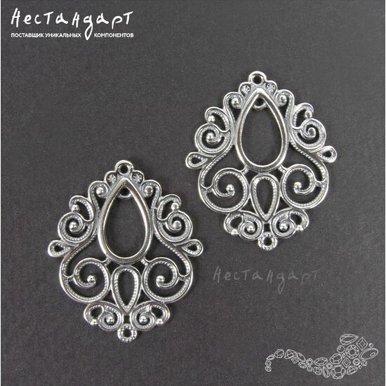 Коннектор Primavera Silver Plated 28х24 мм, изображение 3