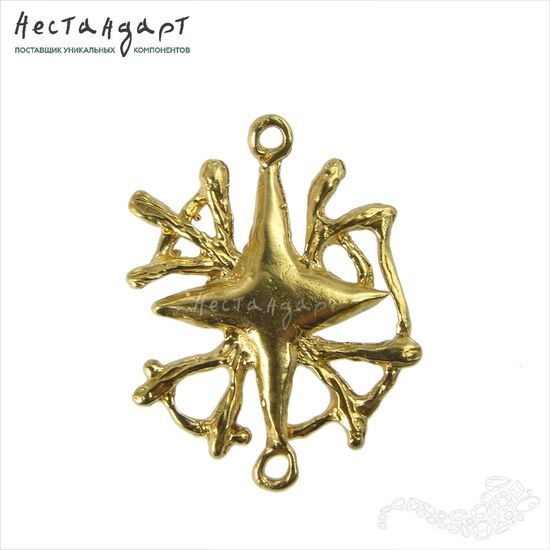 Подвеска-коннектор Southern Star латунь 25 мм