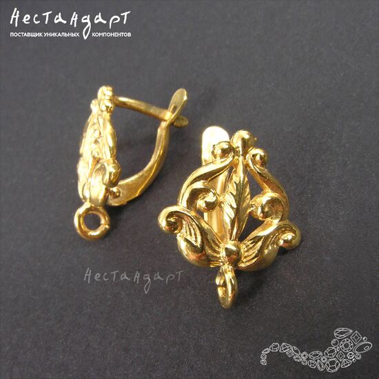 Швензы Lily Gold Plated 17х14 мм (пара), изображение 4