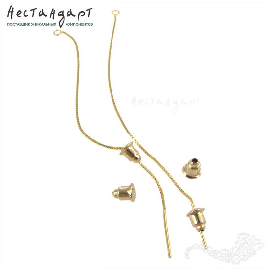 Стопперы-заглушки с силиконовым сердечником Bullet 6х5 мм (10 шт.) (Gold), Цвет: Gold, изображение 2
