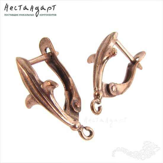 Швензы Knightly Patina Copper 19x8 мм (пара)