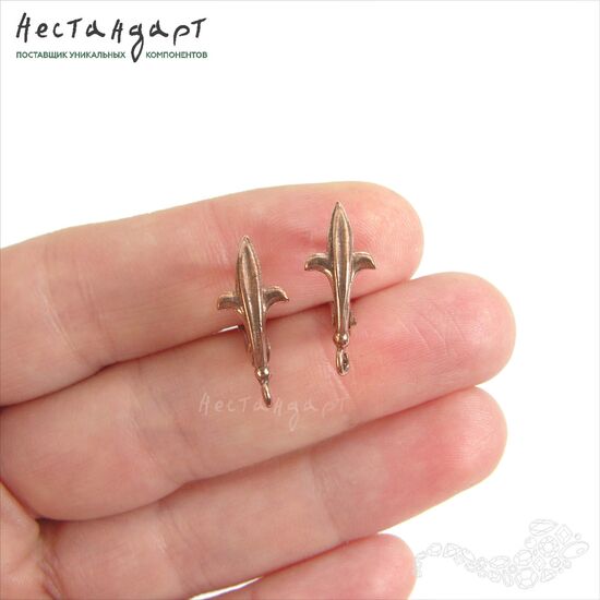 Швензы Knightly Patina Copper 19x8 мм (пара), изображение 2