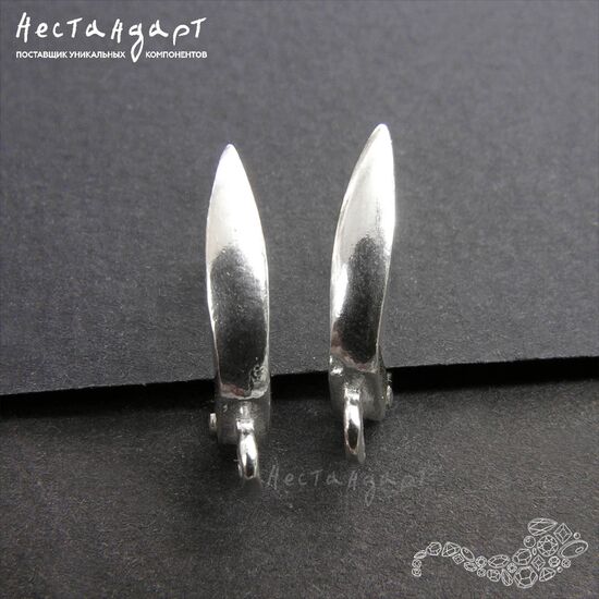 Швензы Peak Sterling Silver 17x3 мм (пара)