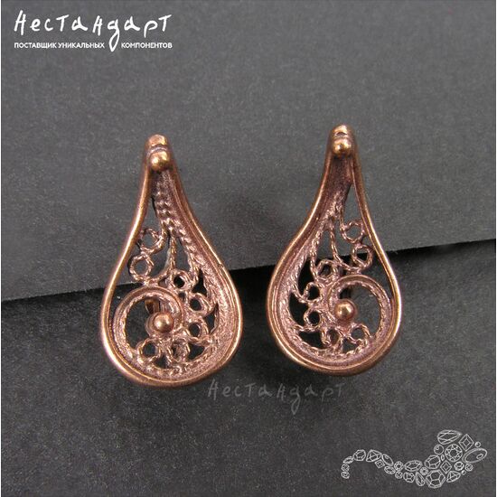 Швензы Oriental Patina Copper 18х10 мм (пара), изображение 2
